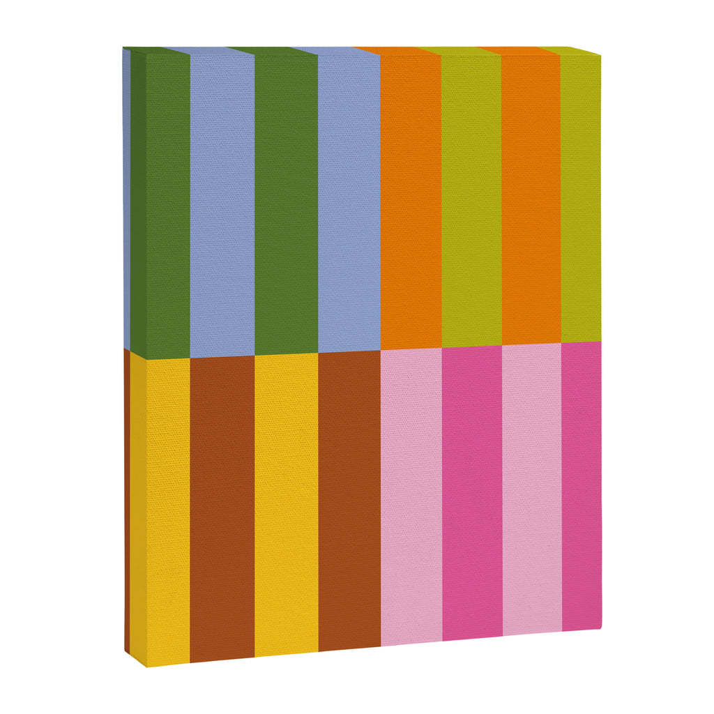 Split Stripes Color Symphony Canvas Print Gallery Image 8