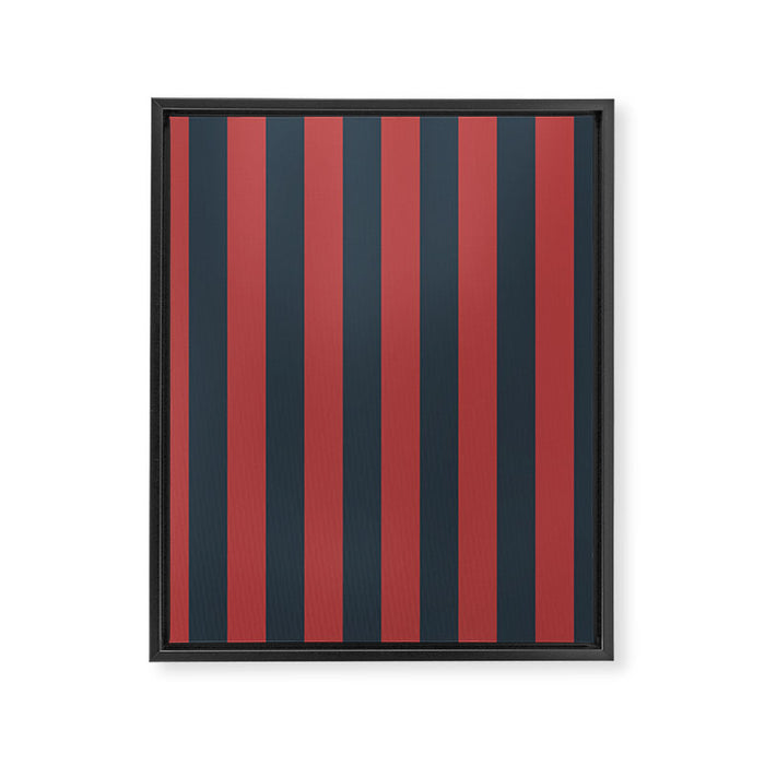 Stratified Sea Stripes Framed Canvas Print Gallery Image 1