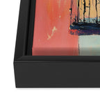 Sunset Balcony Lovers Framed Canvas Print Gallery Image 3
