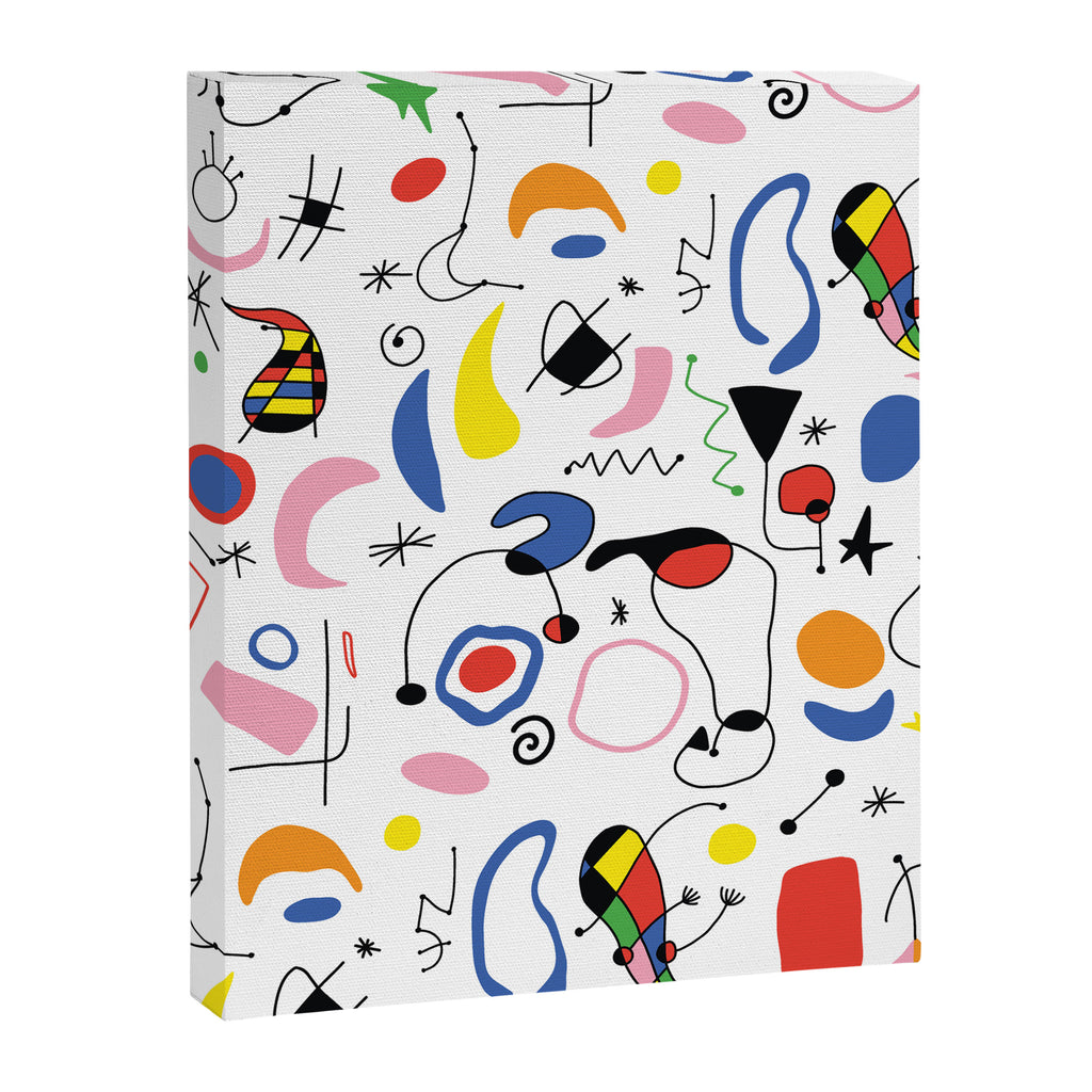 Surealism Art Miro Style Pattern Canvas Print Gallery Image 8