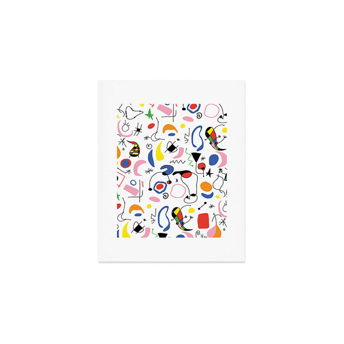 Surealism Art Miro Style Pattern Art Print Gallery Image 1