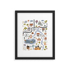 Town Map Framed Art Print Gallery Image 5