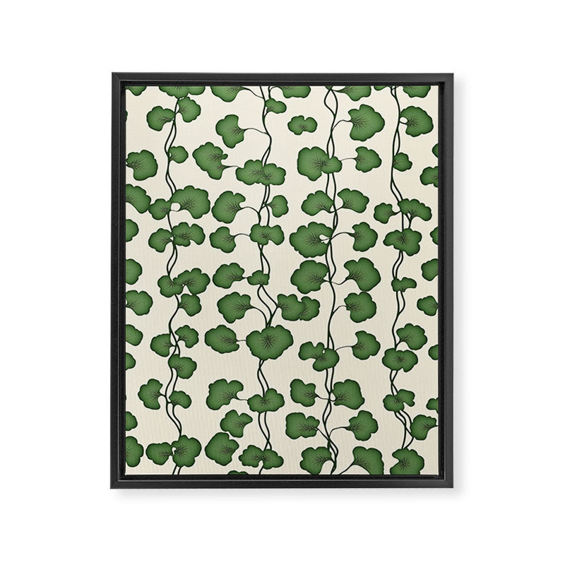 Trailing Vines Botanical Pattern Framed Canvas Print Gallery Image 8