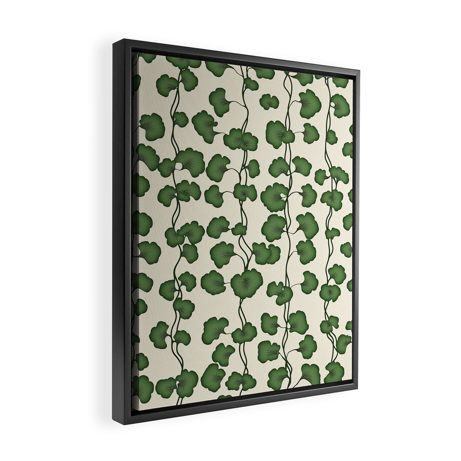 Trailing Vines Botanical Pattern Framed Canvas Print Gallery Image 2