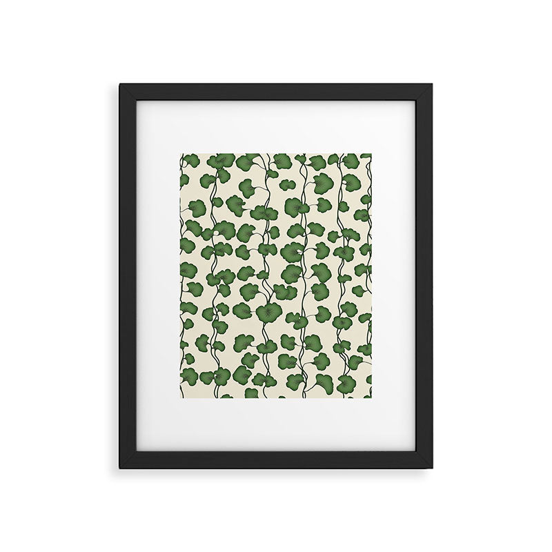 Trailing Vines Botanical Pattern Framed Art Print Gallery Image 6