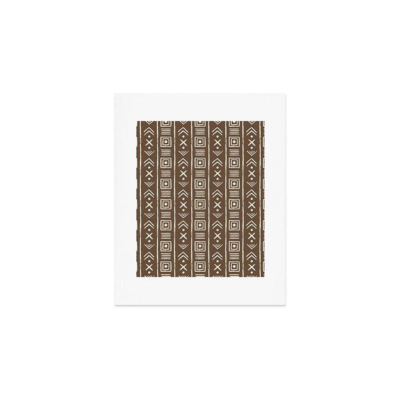 Tribal Coffee Liqueur Pattern Art Print Gallery Image 1
