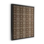 Tribal Coffee Liqueur Pattern Framed Canvas Print Gallery Image 2