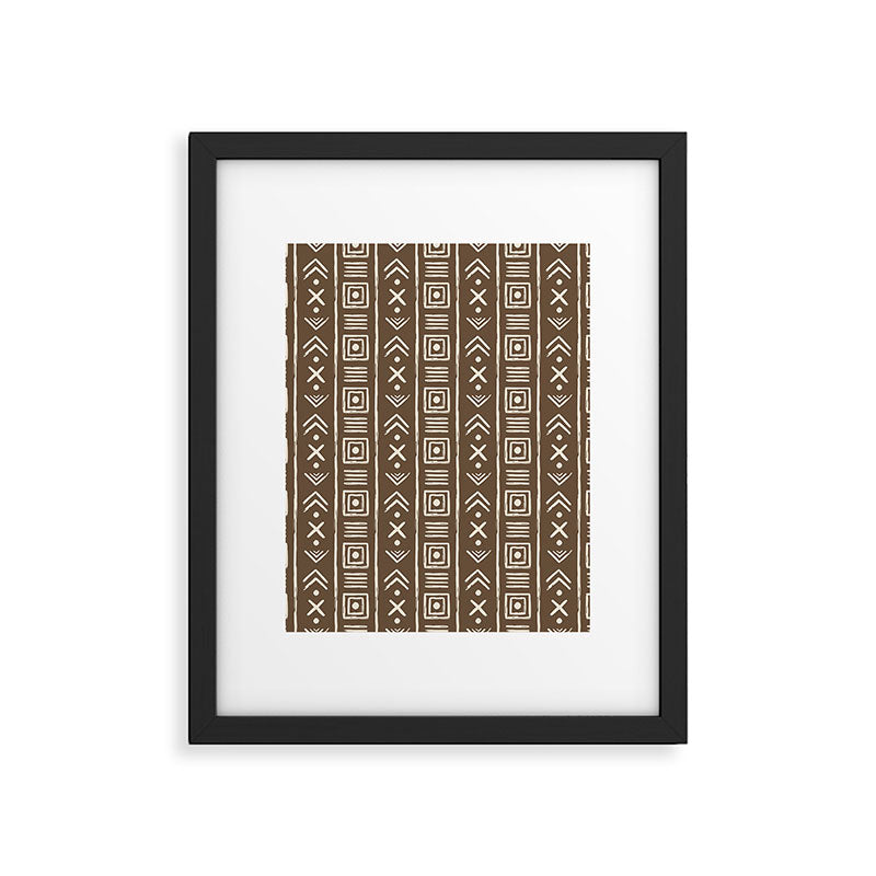 Tribal Coffee Liqueur Pattern Framed Art Print Gallery Image 6