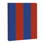 Ultramarine and Carrot Cake Stripes Canvas Print Gallery Image 8