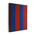 Ultramarine and Carrot Cake Stripes Framed Canvas Print Gallery Image 2