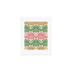 Vintage Damask Floral Pattern Art Print Gallery Image 1