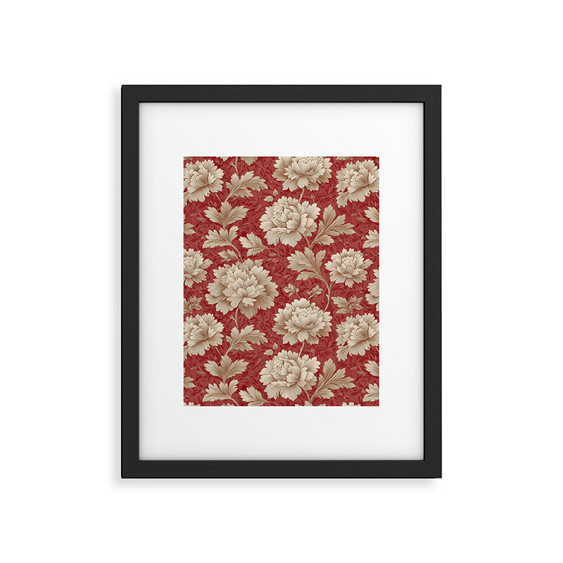 Vintage Floral Elegance Framed Art Print Gallery Image 6