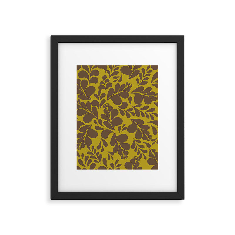Vintage Floral Splash Pattern Framed Art Print Gallery Image 6