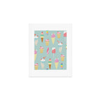 Vintage Ice Cream Pattern Art Print Gallery Image 1