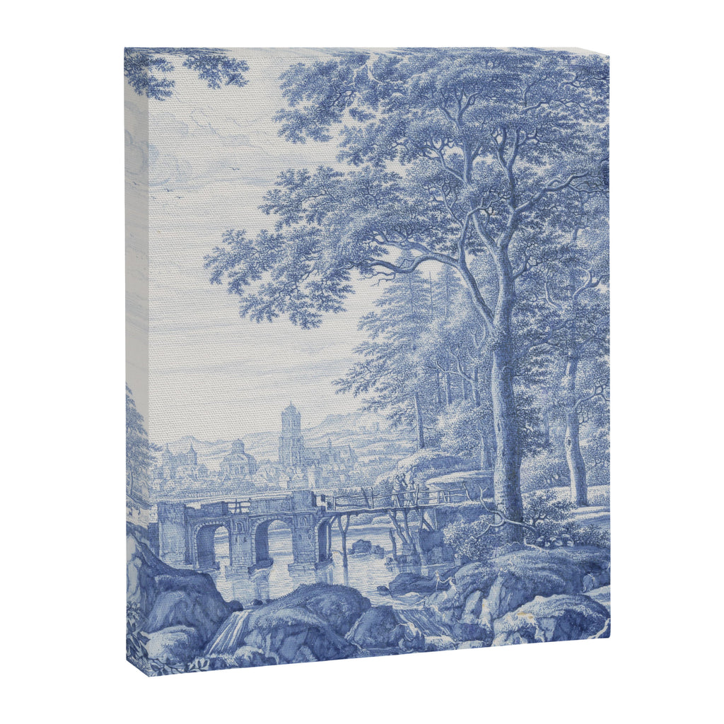 Vintage Italian Toile de Jouy Canvas Print Gallery Image 6