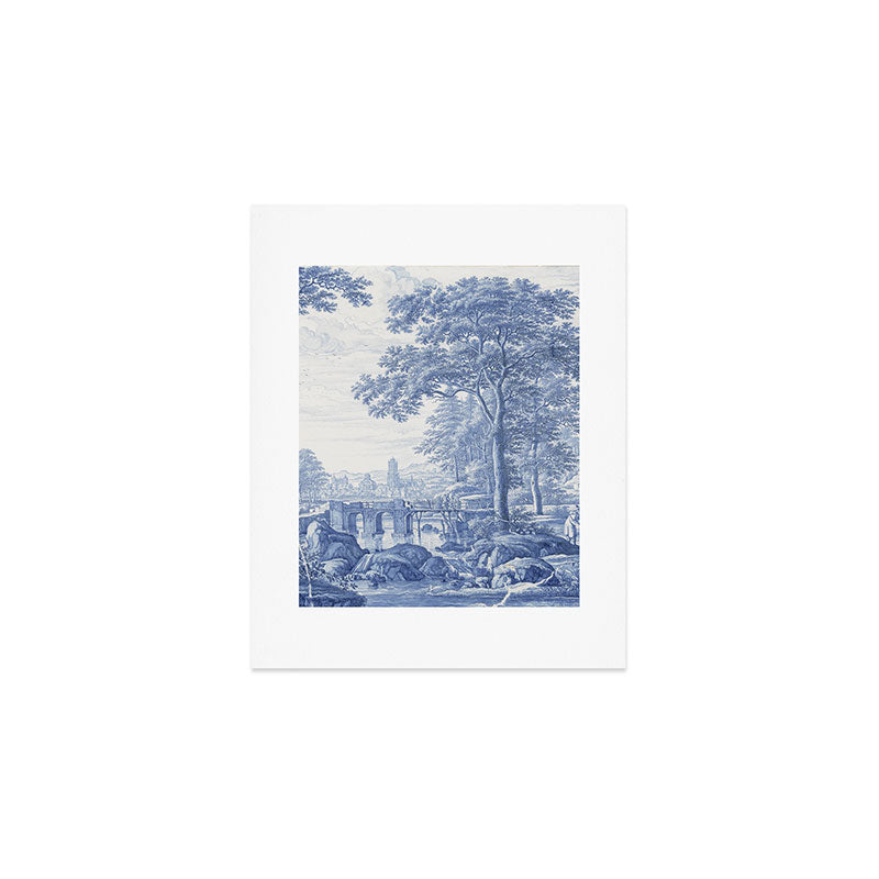 Vintage Italian Toile de Jouy Art Print Gallery Image 1