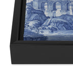 Vintage Italian Toile de Jouy Framed Canvas Print Gallery Image 3