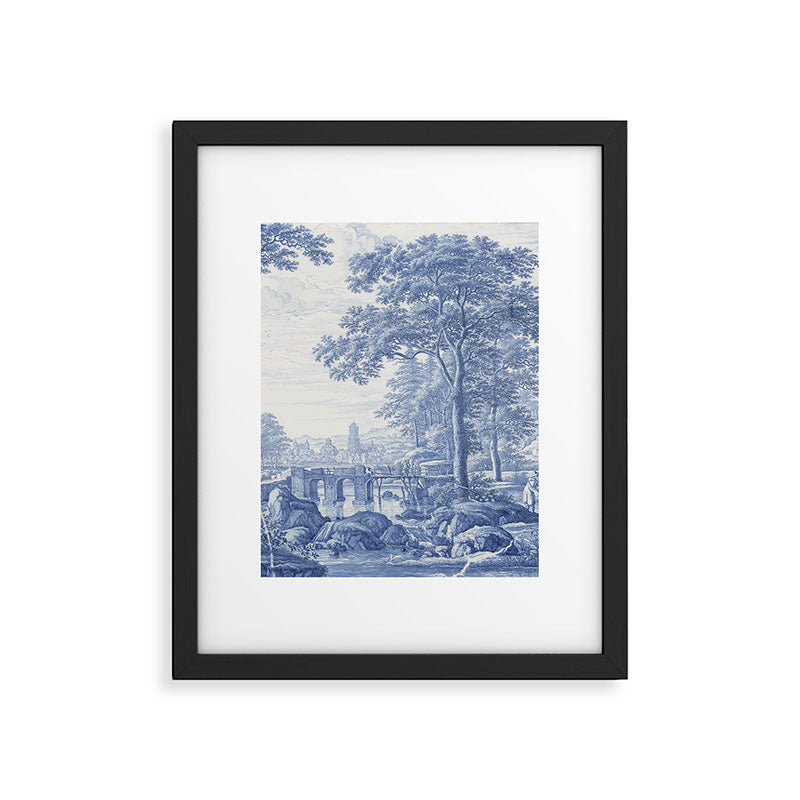 Vintage Italian Toile de Jouy Framed Art Print Gallery Image 5