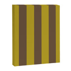 Vintage Moss and Coffee Stripes Canvas Print Gallery Image 8