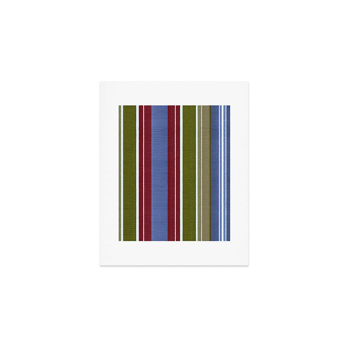 Warm Heritage Stripe Design Art Print Gallery Image 1