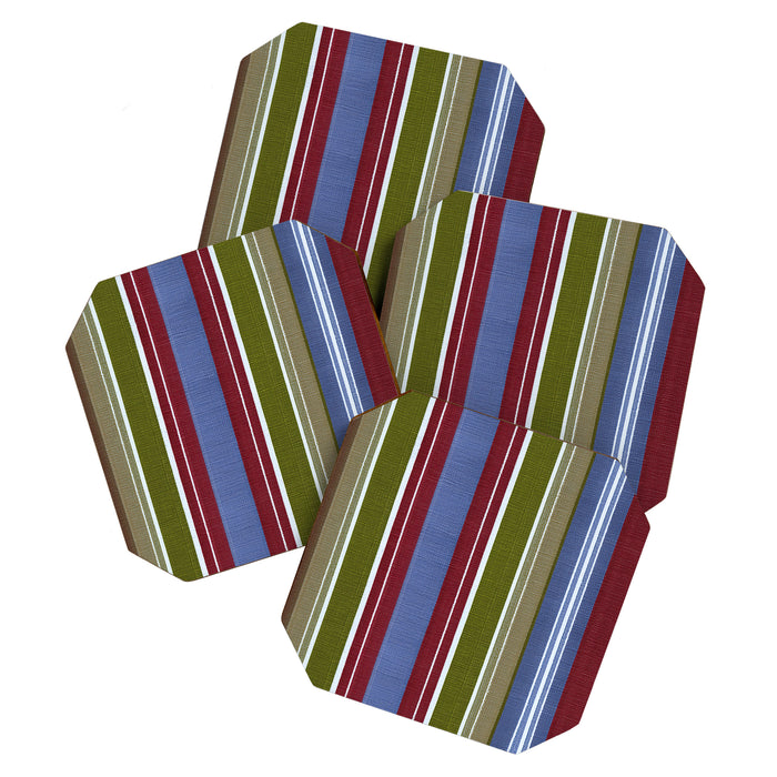 Warm Heritage Stripe Design Coaster Gallery Image 1