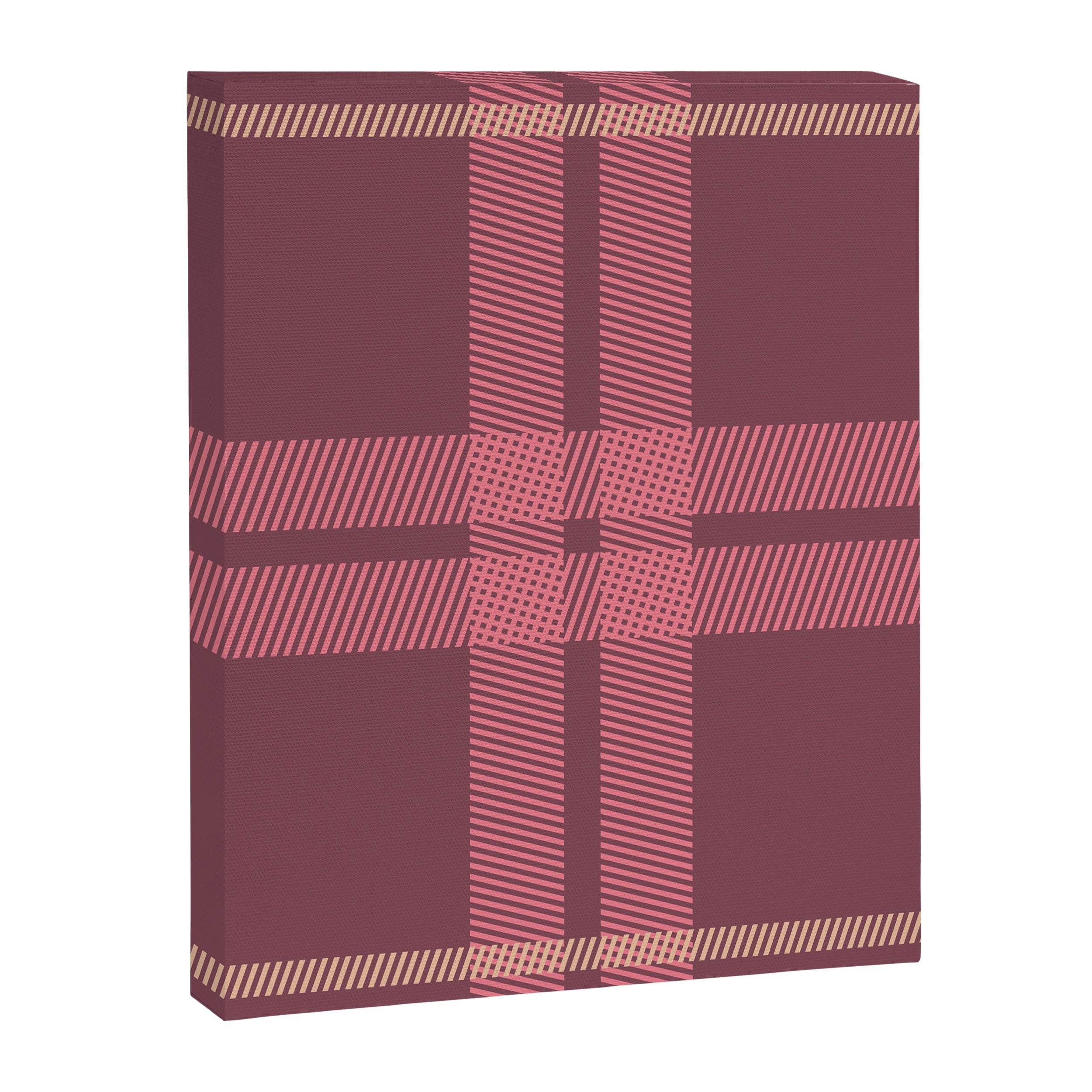 Warm Retro Plaid Pattern Canvas Print Gallery Image 8
