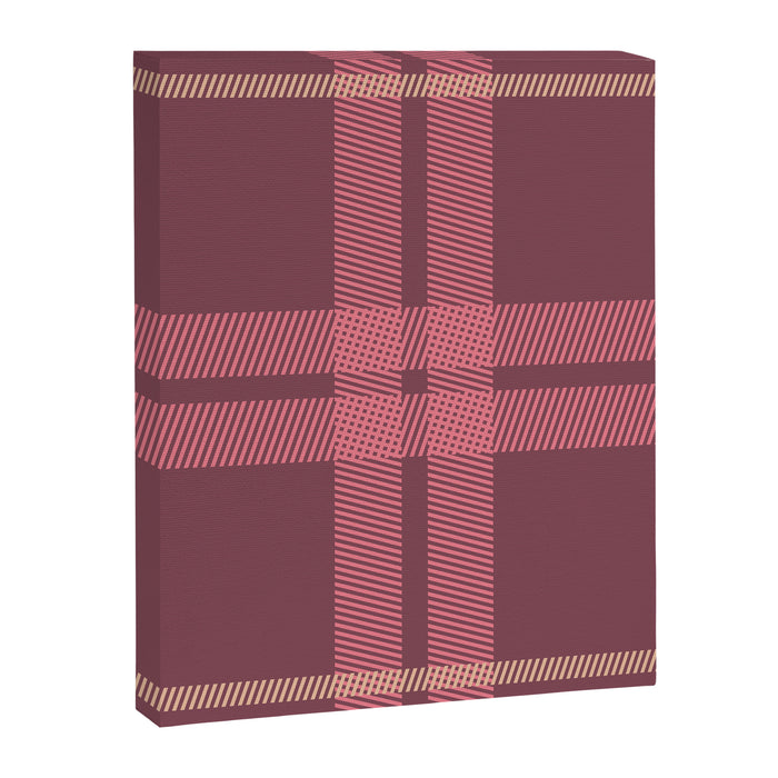 Warm Retro Plaid Pattern Canvas Print Gallery Image 1