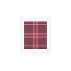 Warm Retro Plaid Pattern Art Print Gallery Image 1