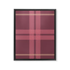 Warm Retro Plaid Pattern Framed Canvas Print Gallery Image 8