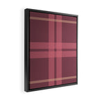 Warm Retro Plaid Pattern Framed Canvas Print Gallery Image 2