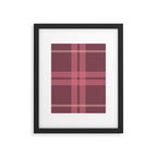 Warm Retro Plaid Pattern Framed Art Print Gallery Image 6