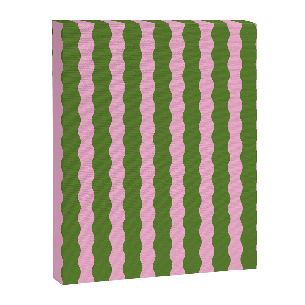 Wavy Retro Striped Pattern Canvas Print Gallery Image 8