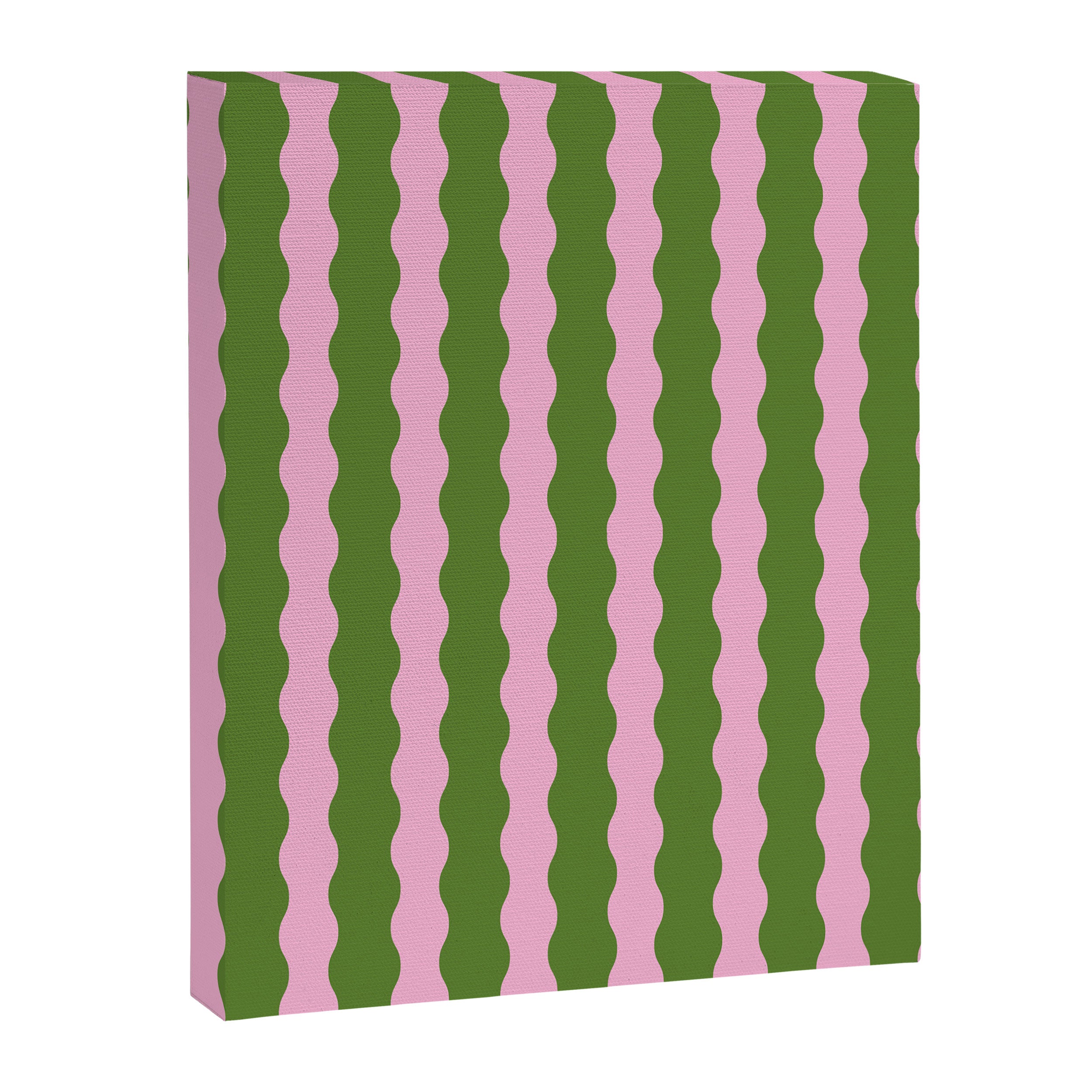 Wavy Retro Striped Pattern Canvas Print Gallery Image 8