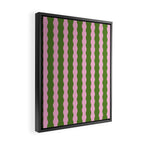 Wavy Retro Striped Pattern Framed Canvas Print Gallery Image 2