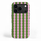 Wavy Retro Striped Pattern iPhone Case Gallery Image 1