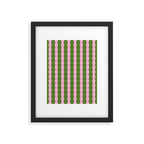 Wavy Retro Striped Pattern Framed Art Print Gallery Image 6
