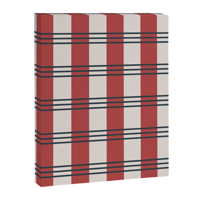 Winter 2025 Red Plaid Canvas Print Gallery Image 1