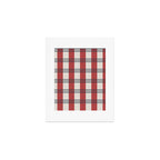 Winter 2025 Red Plaid Art Print Gallery Image 1