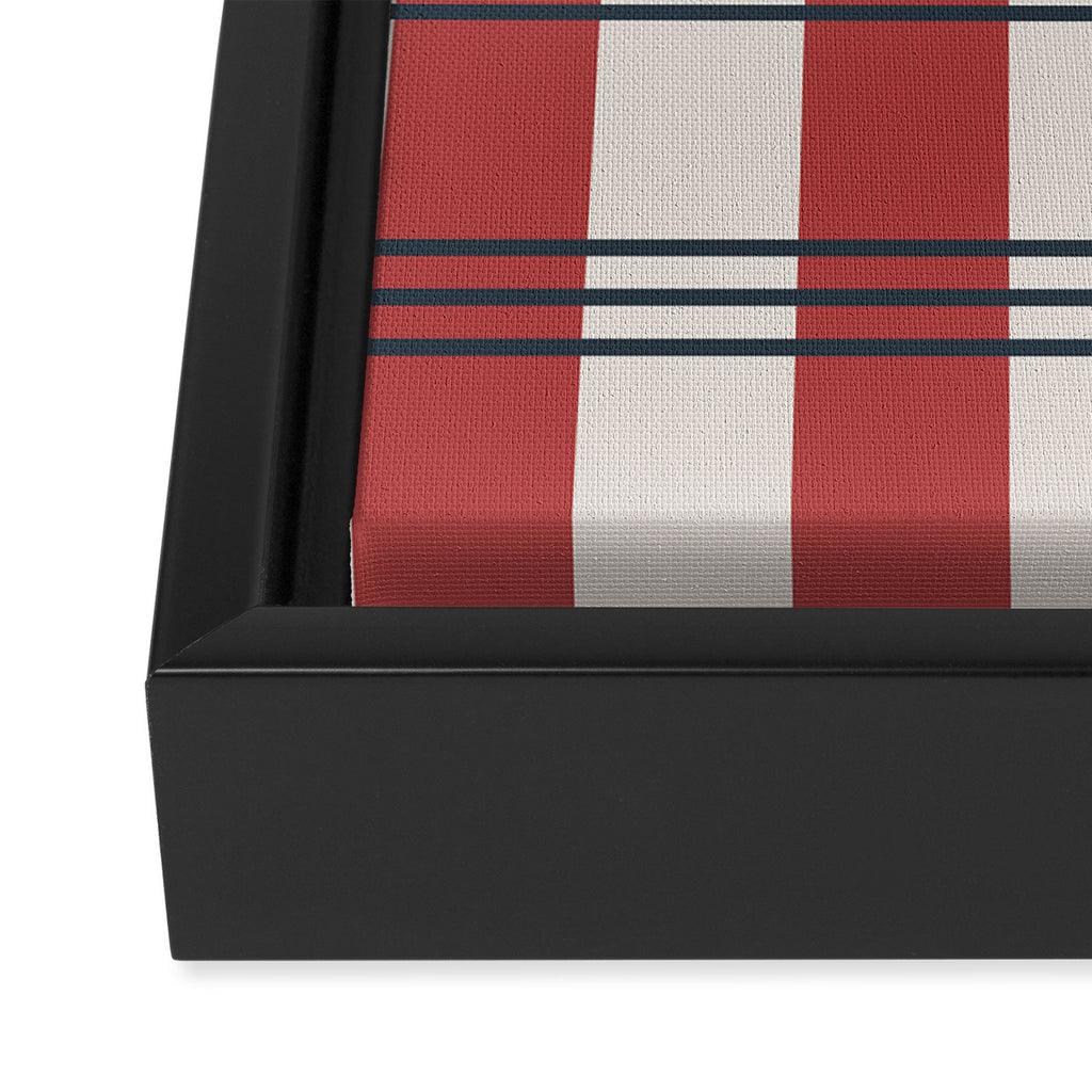 Winter 2025 Red Plaid Framed Canvas Print Gallery Image 3