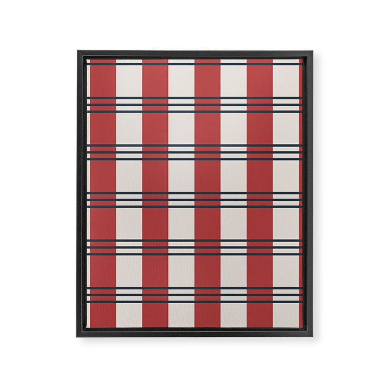 Winter 2025 Red Plaid Framed Canvas Print Gallery Image 8