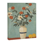 Winter Citrus and Petal Harmony Canvas Print Gallery Image 8
