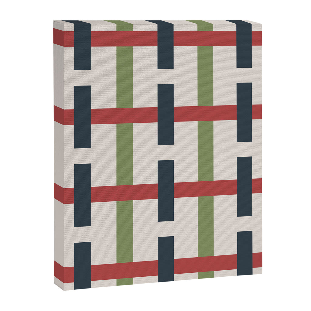 Woven Christmas Plaid 2025 Canvas Print Gallery Image 8