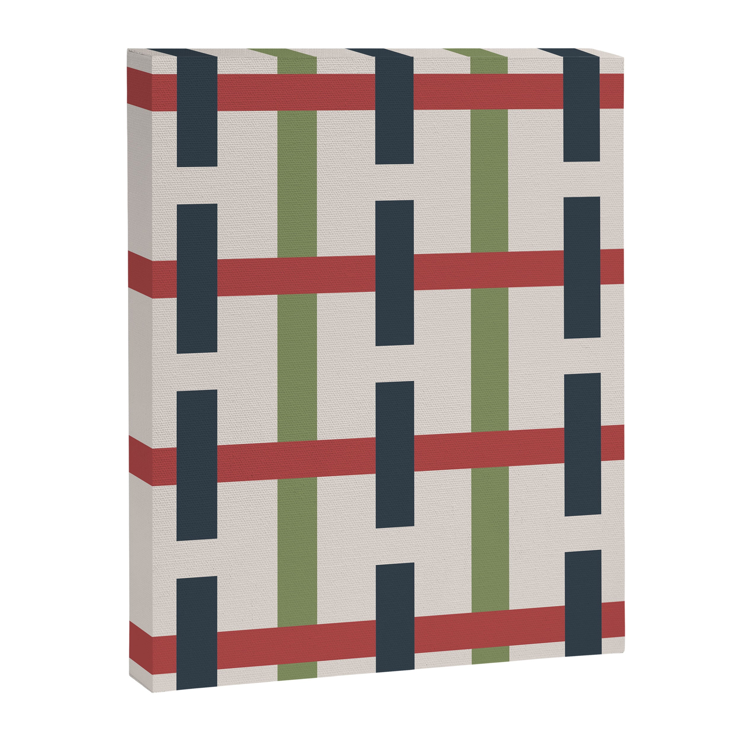 Woven Christmas Plaid 2025 Canvas Print Gallery Image 8