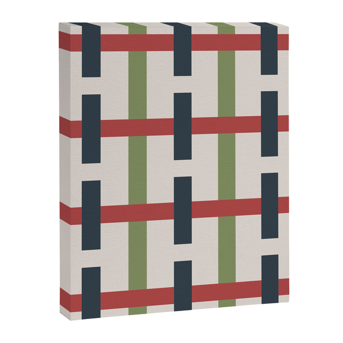 Woven Christmas Plaid 2025 Canvas Print Gallery Image 1
