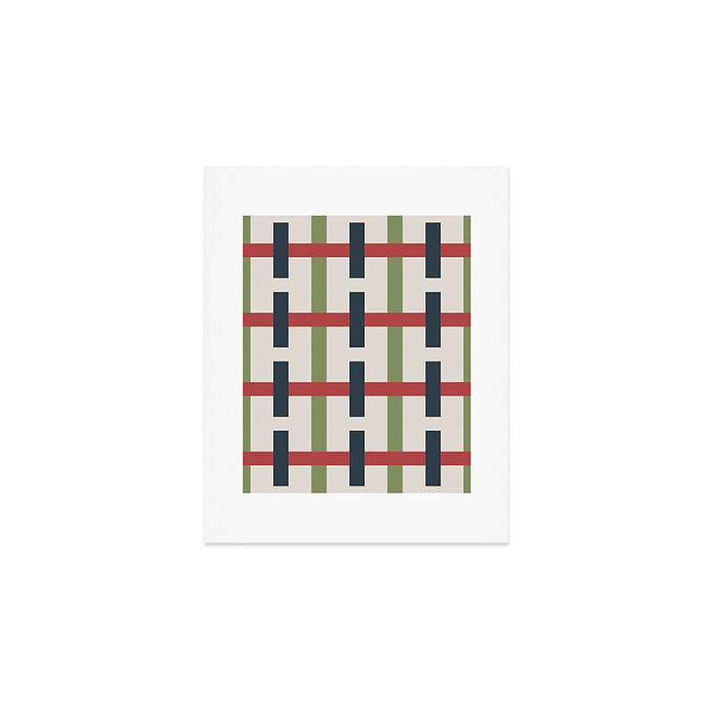 Woven Christmas Plaid 2025 Art Print Gallery Image 1