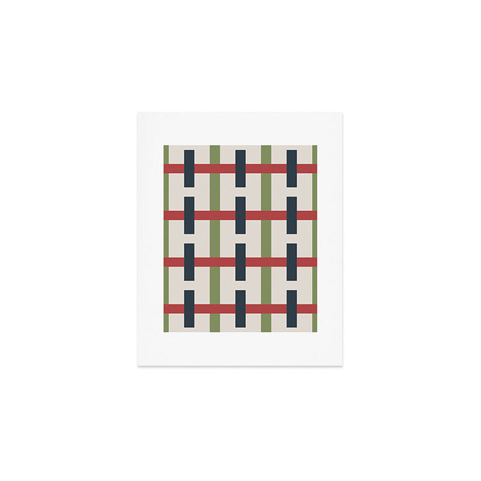 Woven Christmas Plaid 2025 Art Print Gallery Image 1