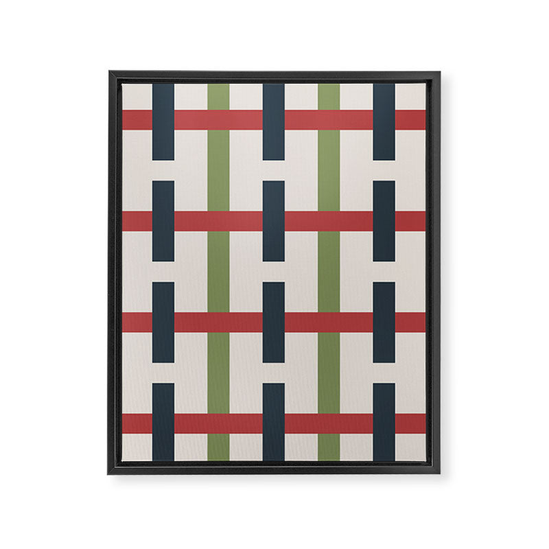 Woven Christmas Plaid 2025 Framed Canvas Print Gallery Image 8