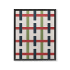 Woven Christmas Plaid 2025 Framed Canvas Print Gallery Image 8