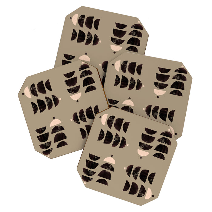 Abstract Bohemian Art Print Matisse Muted Art Print Coaster Gallery Image 1