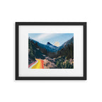 1960's Style Mountain Collage Framed Art Print Gallery Image 5